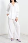 Oversize Müslim İkili Takım Beyaz - 40642.147.