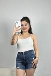 İnci Detay İp Askılı Bluz Ekru - 70333.224.