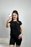 Yakası Halka Detaylı Bluz Siyah - 20775.599.