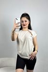 Yakası Halka Detaylı Bluz Taş - 20775.599.