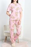Alt Üst Aynı Rotasyon Pijama Takımı Pudra - 50593.1285.