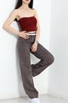 Cepsiz Palazzo Kot Pantolon Patlıcanmor - 40466.1431.