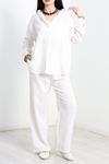 Oversize Müslim İkili Takım Ekru - 40642.147.