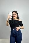Kayık Kaya Sandy Bluz Siyah - 30842.2023.