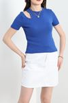 Tek Omuz Dekolteli Body Saks - 70271.599.