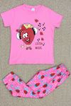 5-12 Yaş Çocuk Penye Pijama Takımı Pembekırmızı - 50574.2028.
