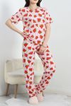 Alt Üst Aynı Rotasyon Pijama Takımı Pembe - 50593.1285.
