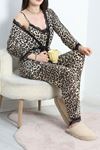 Poliviskon 3Lü Pijama Takımı Leopar - 50571.1953.