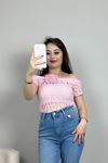 Dantelli Bluz Pembe - 41175.155.