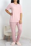 Bambu Battal Pijama Takımı Pembe - 50587.1049.