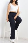 Geniş Paça Double Face Eşofman Altı Lacivert - 41275.1431.