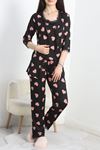 Pegasus Üçlü Pijama Takımı Siyahpembe - 70044.1048.