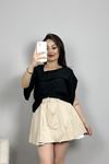 Asimetrik Kesim Bluz Siyah - 41297.308.