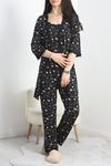 Ringviskon 3 Lü Pijama Seti Siyahbeyaz - 50589.1857.