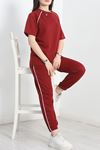 Biyeli Eşofman Takımı Bordo - 70178.1005.
