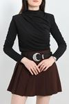 Vatkalı Çıtçıtlı Body Siyah - 1183.2031.