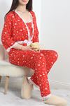 Ringviskon 3 Lü Pijama Seti Kırmızıbeyaz - 50589.1857.