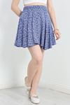 Desenli Mini Etek Saksçiçekli - 1062.2031.