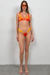 Biye Detay Büzgülü Bikini Takım Turuncu - 8531.1966.