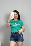 Baskılı Tişört Yeşil - 70326.336.