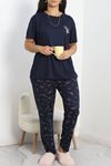 Büyük Beden Poliviskon Pijama Takımı Lacipembe - 50161.1048.