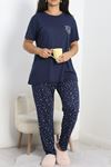 Büyük Beden Poliviskon Pijama Takımı Lacibeyaz - 50161.1048.
