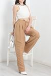 Beli Lastikli Bol Paça Pantolon Bej - 70088.746.