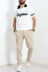 Oversize Gömlek Yaka Tişört Beyaz - 90303.275.