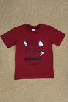 8-12 Yaş Kompakt Çocuk Tişört Bordo - 50507.1981.