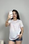 İnce Suprem Pis Dikiş Tişört Beyaz - 80091.1878.