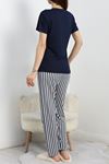 Baskılı Viskon Pijama Takımı Laci - 50486.1961.