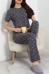 Kısa Kollu Süprem Pijama Takımı Pembe - 50523.1961.