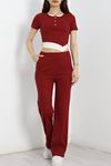 Bluzlu Kaşkorse Takım Bordo - 40927.1748.