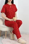 Kısa Kollu Süprem Pijama Takımı Siyahkalp - 50523.1961.