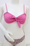 Fiyonk Detay Çiçekli Bikini Takım Pembe - 30902.1966.