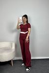 Bluzlu Kaşkorse Takım Bordo - 40927.1748.