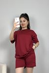 Şortlu İki İp Wortex Takım Bordo - 80314.1878.