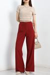 Pensli Bol Paça Pantolon Bordo - 70085.746.