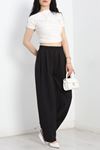 Beli Lastikli Balon Pantolon Siyah - 70083.746.