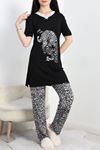 Ringviskon Pijama Takımı Siyahbeyaz - 50632.1931.