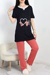 Ringviskon Pijama Takımı Siyah - 50632.1931.