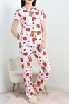 Alt Üst Aynı Pijama Takımı Beyazayı - 50079.1857.
