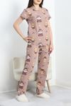Alt Üst Aynı Pijama Takımı Vizonayıcık - 50079.1857.