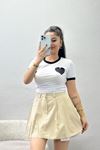 Reglan Kol Likralı Kompak Penye Beyaz - 90991.1878.