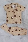 4-13 Yaş Çocuk Pijama Takımı Kahveayı - 403.1287.