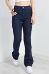 Cepsiz İspanyol Paça Kot Pantolon Koyumavi - 41262.1431.