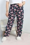 Büyük Beden Viskon Pijama Altı Lacipembe - 40410.1929.