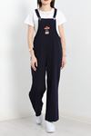 Nakışlı Gabardin Salopet Lacivert - 3245.179.