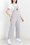 Nakışlı Gabardin Salopet Gri - 3245.179.