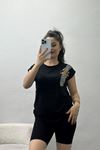 Pul İşlemeli Viskon Bluz Siyah - 70385.599.